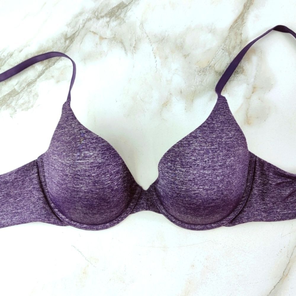 Victoria's Secret Purple Heather Uplift Semi Demi Bra, Sz 32C